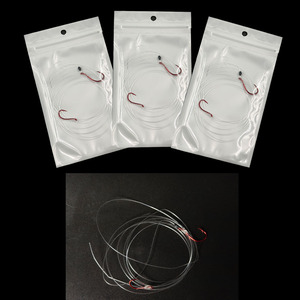 Equipo de Pesca Alpha 2-Hook Octopus Red <span class=keywords><strong>Sabiki</strong></span> con Línea de 10LB para Pesca de Pargo - Product Image 5