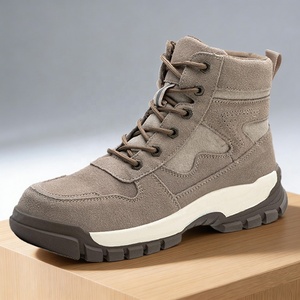 Zapatos de Seguridad de Cuero de Gamuza con Suela de Goma Antideslizante y Puntera de Acero para Hombre y Mujer, Antiaplastamiento y Antipinchazos, para la Construcción - Product Image 2