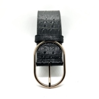 Damen Echtleder-Gürtel mit Legierungsschnalle, Individuelles Logo, Langlebiger Geprägter Rindsleder-Taillengürtel, Modisch für Kleider und Freizeit, OEM ODM Fabrik