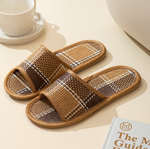Estate naturale tropicale casa di bambù Rattan sandali intrecciati pantofole per gli uomini <span class=keywords><strong>e</strong></span> le <span class=keywords><strong>donne</strong></span> - Product Image 3