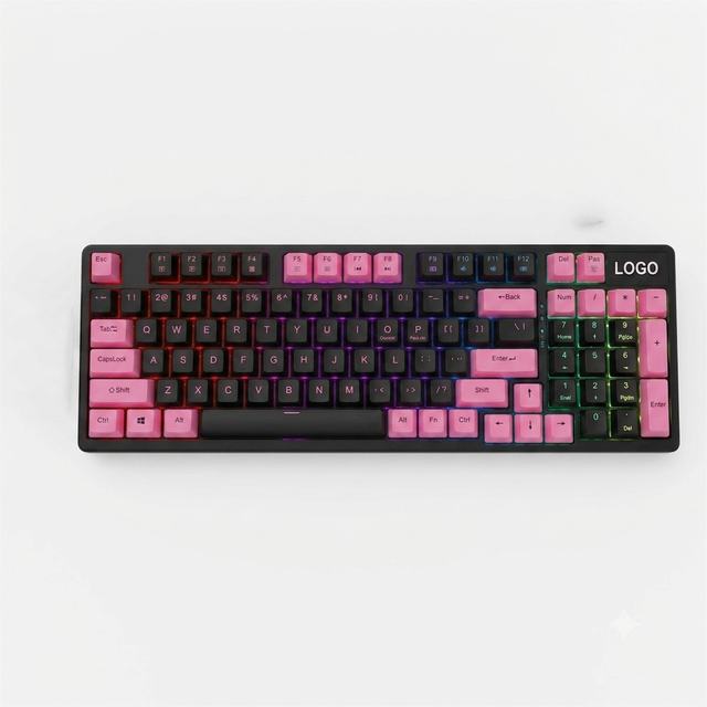 High Performance 98 Keys Gasket-Mount Mechanical Keyboards Hot-Swappable 3 Mode Wireless RGB Backlit Keyboards PC