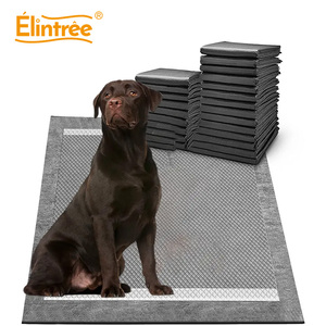 Elintree toptan tek kullanımlık köpek sabitleme şeritleri ile çiş pedleri süper emici aktif karbon koku kontrolü idrar pedleri - Product Image 1