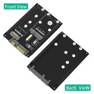 Soporte 2 en 1 NGFF M.2 B Key/B&M Key MSATA 2.5 para SSD III de 6Gbps con marco compatible con SATA3 2230 2242 2260 2280 MSATA y B Key - Product Image 2