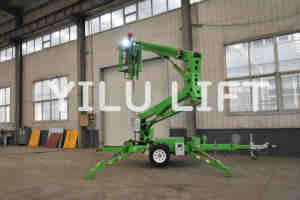 10M 14M 16M 20M Diesel listrik pengendali jarak jauh Towable Cherry pemetik Spider Lift - Product Image 5