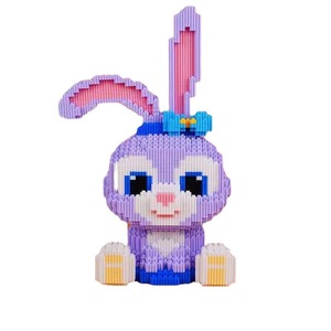 Jeu de construction de puzzle en forme de lapin, 400-800 pièces, pour enfants de 5 à 14 ans, ensemble éducatif unisexe à assembler soi-même - Product Image 1