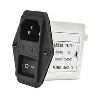 Module de suppression du bruit avec filtre EMI RFI IEC Power Entry 250VAC 1A-10A avec interrupteur et fusible