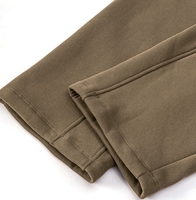 Buena calidad de gran tamaño YKH 345GSM personalizado impreso propio logotipo pantalones de chándal de alta calidad de tela polar pantalones de hombre de peso pesado