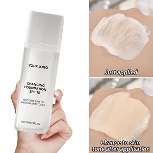 Hot Selling Liquid Color-Changing Foundation Dark Skin Tone Whitening Concealer Oil-Control Brightening Matte Coverage <strong>Makeup</strong> - Product Image 6