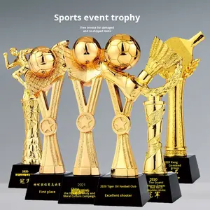 Trophée en résine Earth Cup, motif de chaussure de football personnalisé, transfert thermique imprimé, récompenses d'équipe de course, champion de tennis de table, badminton - Product Image 3