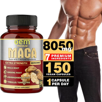 Capsules d'extrait de racine de maca Énergie naturelle et stimulation de l'endurance Soutien à l'équilibre hormonal pour les hommes et les femmes OEM ODM Étiquetage privé