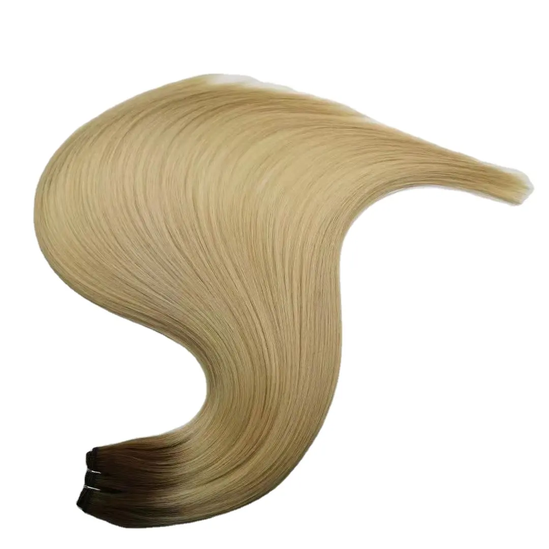 T47 Hair Extension Factory From Qingdao Best Quality Double Drawn All Length Human Hair Extension Machine Made Weft