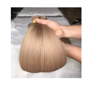 Hot sale Russian Real Human Hair Extension Flat Tip Hair,Nano Tip Machine Made Remy Pre Bonded Hair Extensions