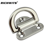 Matériel marin Yacht Accessoires En Acier Inoxydable 316 Pièces De Bateau Haute Poli Pliant Pad Oeil D Anneau D'arrimage