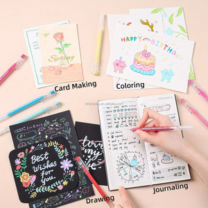 Venta al por mayor de gran capacidad Morandi 0,5mm Juego de bolígrafos de gel con material plástico para dibujo colorido - Product Image 5