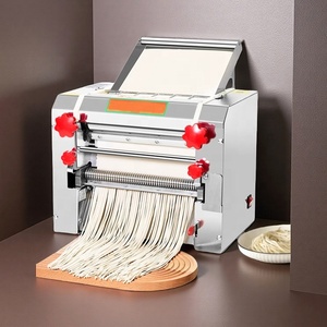 Máquina eléctrica para hacer Pasta, máquina de fideos con motor de acero inoxidable, <span class=keywords><strong>prensa</strong></span> de masa automática para espagueti italiano - Product Image 4