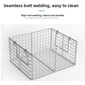 Factory Direct Sale Custom Hospital Cleaning Medical 304 Stainless Steel <b>Metal</b> <b>Grid</b> Mesh Disinfection Basket - Product Image 4