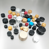 Bouton de contrôle du volume d'enceinte audio personnalisé en alliage d'aluminium, tolérance 0,01-0,005 mm, aluminium 6061/6063, usinage CNC sur tour