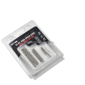 Mini taladro giratorio de acero de alta velocidad, juego de Brocas HSS de acero blanco de alta velocidad <span class=keywords><strong>para</strong></span> <span class=keywords><strong>Dremel</strong></span>, 25 unidades - Product Image 1