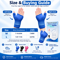 Gant de compression chaud/froid Jinke pour poignet et pouce, réutilisable, compatible micro-ondes et congélateur, enveloppement complet, récupération sportive, tailles M et L, unisexe