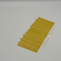Composant de découpe personnalisé en mousse PORON jaune avec ruban adhésif haute température et joint en tissu acétate