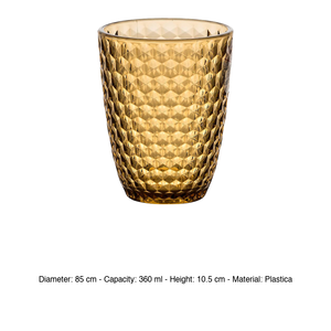 Amber San 36 cl <b>Plastic</b> <b>Outdoor</b> Glass H 10.5 cm Ø 8.5 cm M1934 - Product Image 3