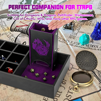 Boîte de rangement pour dés MIO DND, tour à dés, en cuir PU, personnalisable, écologique, durable, cadeau RPG pour D&D pour les joueurs