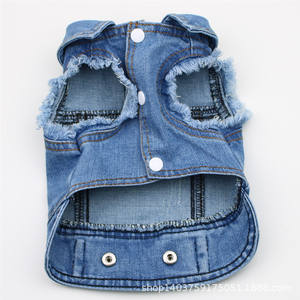 Chaqueta vaquera azul <span class=keywords><strong>para</strong></span> <span class=keywords><strong>Pitbull</strong></span>, <span class=keywords><strong>ropa</strong></span> vaquera lavada <span class=keywords><strong>para</strong></span> perros pequeños, camisa vaquera vintage <span class=keywords><strong>para</strong></span> cachorros, <span class=keywords><strong>ropa</strong></span> <span class=keywords><strong>para</strong></span> Yorkshire y Bulldog Francés - Product Image 4