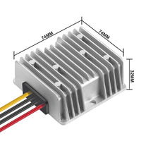 Convertisseur élévateur de tension DC 12V / 24V (10V-30V) vers 48V 3A 144W Régulateur de tension DC Adaptateur d'alimentation étanche
