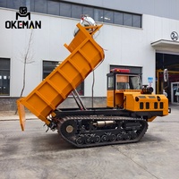 Nouveau Dumper sur Chenilles Lourd OKEMAN 10 Tonnes Diesel Euro 5 8x4 avec Boîte de Vitesses Rapide Gauche, Performances Stables et Éprouvées pour Opérations Agricoles Fixes à Grande Échelle