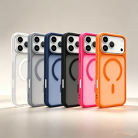 Coque de téléphone magnétique mate givrée pour iPhone 15 Pro Max, grande protection de l'objectif, charge sans fil, anti-traces de doigts, coque de téléphone mobile