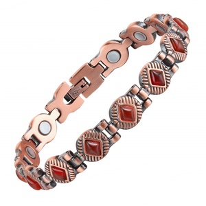 Wholesale Women's <b>Bracelet</b> with Copper Magnetic <b>Healing</b> Classic Geometric Style Buddhist Inspired for Anniversaries - Product Image 1