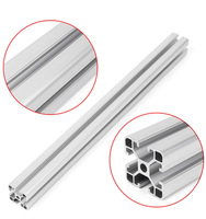 Profilé en T en aluminium série 6000, section de cadre en alliage, extrusion personnalisée, soudage, découpe, pliage de haute précision pour portes et fenêtres Botong