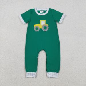 En stock: Conjuntos de 2 piezas para niños (camiseta y pantalón <span class=keywords><strong>jogger</strong></span>) con bordado de camión/<span class=keywords><strong>coche</strong></span>, peleles para bebé, ropa de bebé al por mayor para boutique - Product Image 4