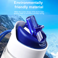 Vente en gros Voyage en plein air Randonnée Sport Portable Réutilisable Boire 650ml Charbon actif Alcaline UF Filtre Bouteille d'eau
