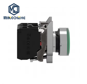 ปุ่มกดสีเขียวแบบฟลัชขนาด22มม., 1NO คืนกลับในฤดูใบไม้ผลิ + 1NC 24V XB4BW33B5สีเขียว XB4BW33B5 - Product Image 1