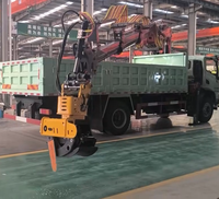 Sierra Hidráulica con Barra y Cadena para Excavadora y Grúa Montada en Tractor para Corte de Árboles