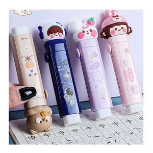 thumbnail image 2 of 2 In 1 Retractable Push-Pull Rubber Eraser Brush With Extra Lid Eraser 2 of 11