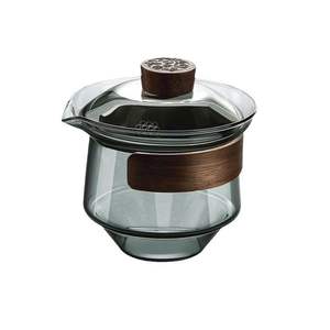 L Portable Kung Fu Tea Ceremony 250ml verre borosilicaté gris clair <span class=keywords><strong>avec</strong></span> <span class=keywords><strong>couvercle</strong></span> filtrant résistant <span class=keywords><strong>à</strong></span> la chaleur poignée en bois <span class=keywords><strong>tasse</strong></span> <span class=keywords><strong>à</strong></span> thé - Product Image 6