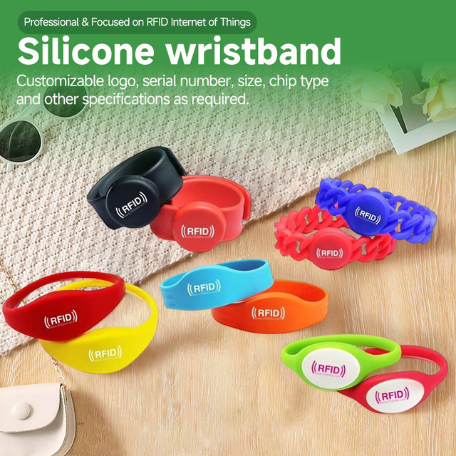 Scannable QR Code Medical Silicone Wristband SOS Emergency ID Bracelet Waterproof RFID NFC Access Control Payment Bracelet