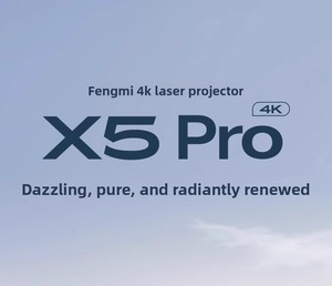 מקרן לייזר X5 Pro 4K אולטרה HD 100 אינץ' קולנוע ביתי ומשרד תלת מימד מובנה WiFi USB נייד 2500-3000 לומן - Product Image 3