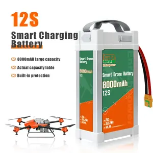 OKCELL 8000mAh 12S 44.4V 25c rechargeable Li-po batteries for Plant protection agricultural drone battery