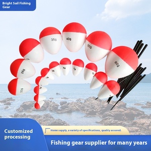 Grensoverschrijdende Zhongtong <span class=keywords><strong>Big</strong></span> Buik Lang Gietende Vissersvlotter Rood Wit Eva Foam Harde Vlotter Plastic Exportvisserij Met Hoge Drijfvermogen - Product Image 6