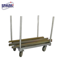 Étagère à pneus robuste en acier, pliable et empilable, avec protection anticorrosion, pour le stockage de pneus d'avion
