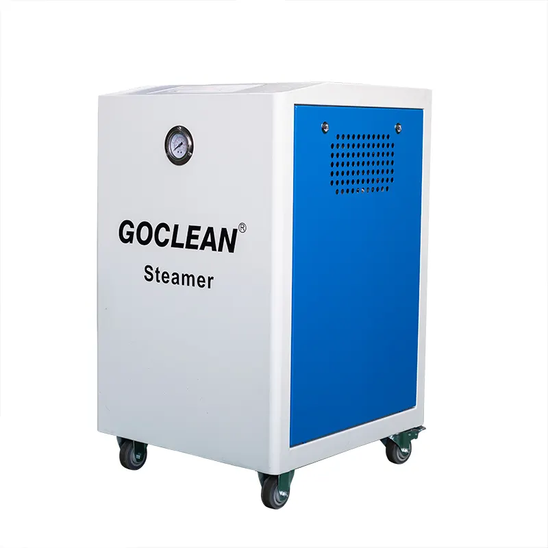 GOCLEAN vapur taşınabilir buharlı temiz araba yıkama temizleyici üç tekerlekli motorlu buharlı oto bakım car_wash_machinery alet kutusu ile