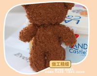 Mini afstudeerpet beer pluche sleutelhanger bulk 3D kleine afstudeer knuffelbeer met diploma DIY cadeau klas van 2026
