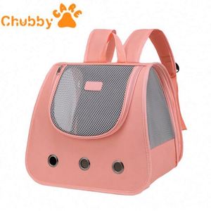 Mochila Transportadora de Mascotas Personalizable y Fácil de Llevar, Mochila Transpirable para Gatos y Perros, para Uso en Exteriores y en los Hombros - Product Image 1