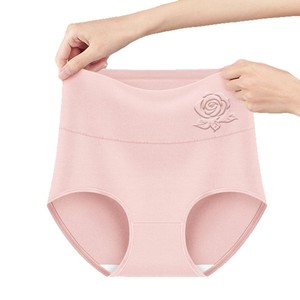 Braguitas Moldeadoras de Cintura Alta para Mujer Tallas Grandes, de Algodón y Spandex, Color Liso con Flores, Reductoras de Abdomen y Levanta Glúteos - Product Image 5