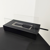 Brasero Moderne Portable en Acier Inoxydable Poli, Utilisation Intérieure/Extérieure, Petit Modèle Autoportant avec Traitement de Surface pour Braseros