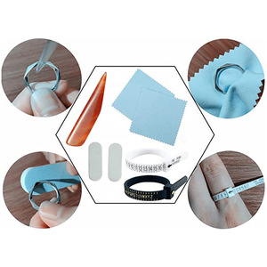 Juegos de mandril de EE. UU. Y Reino Unido con medio medidor de anillo Palo de ajuste de anillo de metal y martillo para hacer anillos y juego de herramientas de pulido - Product Image 5