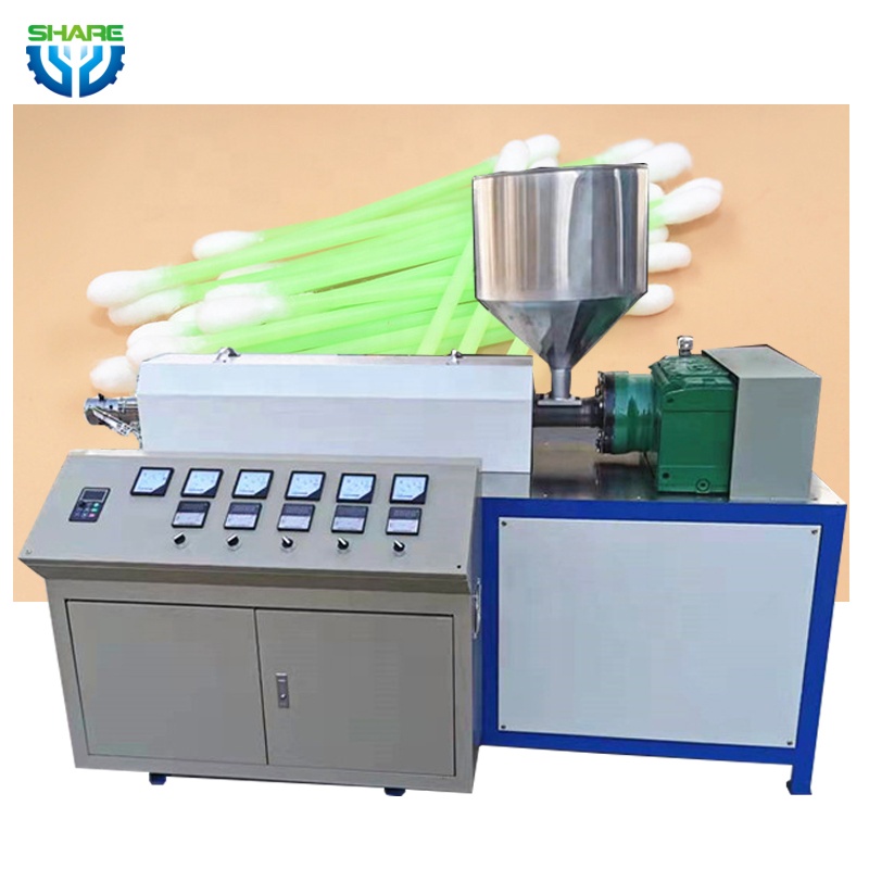 Машина для производства небольших пластиковых труб, экструдер для медицинских ватных тампонов
